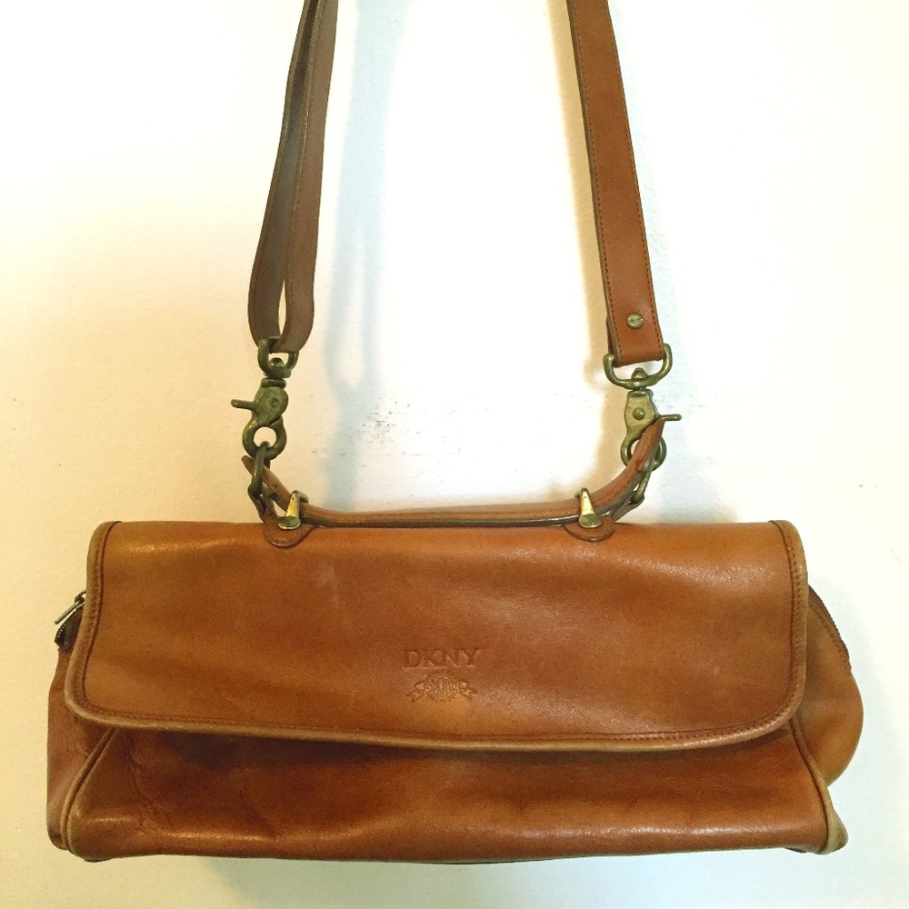 Vintage DKNY leather bag